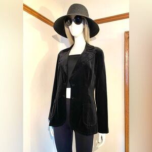 Vintage Jantzen Black Velvet Women's Blazer -Sz 16